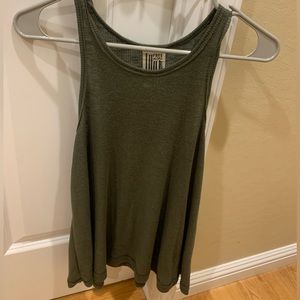 Free People olive green tank top.